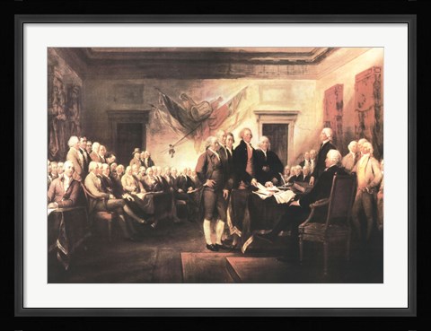 Framed Declaration of Independence Print