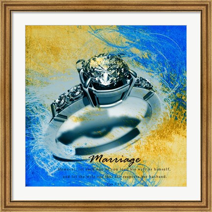 Framed Marriage Quote II Print