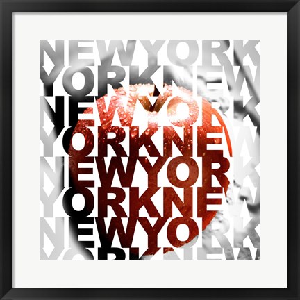 Framed New York – Big Apple Print
