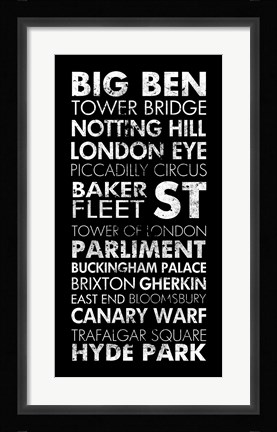 Framed London II Print