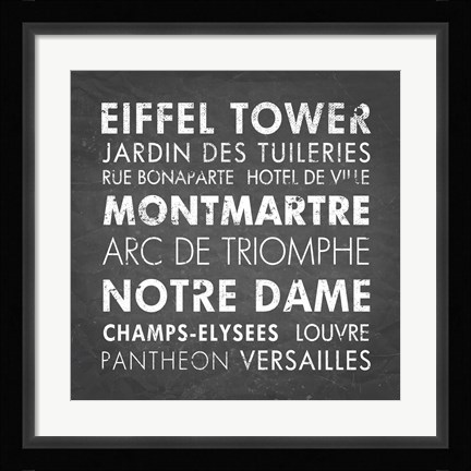 Framed Paris Print