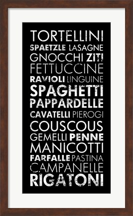 Framed Pasta II Print