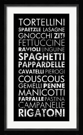Framed Pasta II Print
