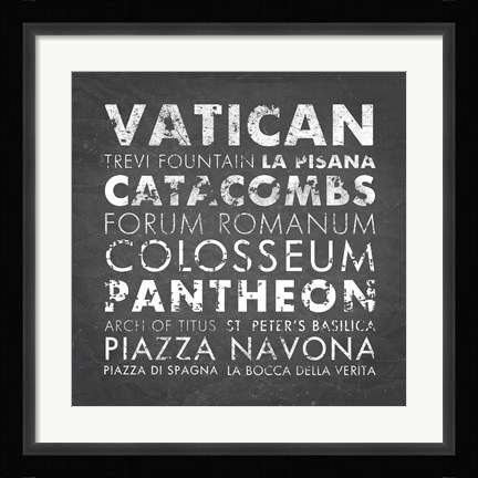 Framed Rome Print