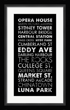 Framed Sydney II Print