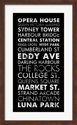 Framed Sydney II Print
