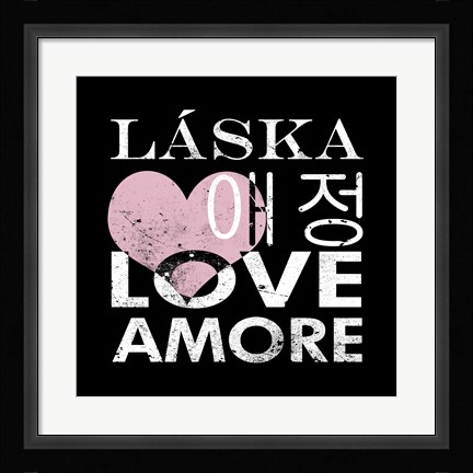 Framed Love Square I Print