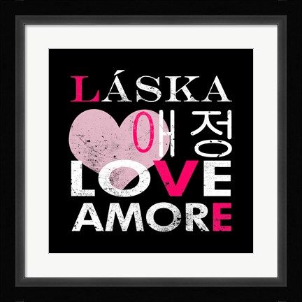 Framed Love Square II Print