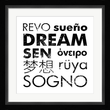 Framed Dream Square Print