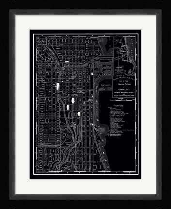 Framed Chicago, 1895 Print