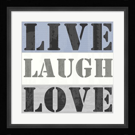 Framed Live Laugh Love Print