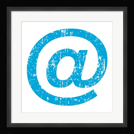 Framed Blue Ampersat Print