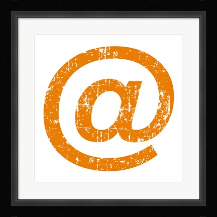 Framed Orange Ampersat Print