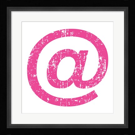 Framed Pink Ampersat Print