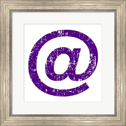 Framed Purple Ampersat Print