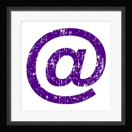 Framed Purple Ampersat Print