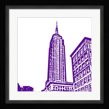 Framed Purple Empire Print