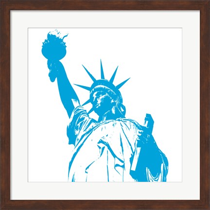 Framed Blue Liberty Print