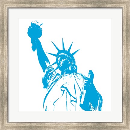Framed Blue Liberty Print