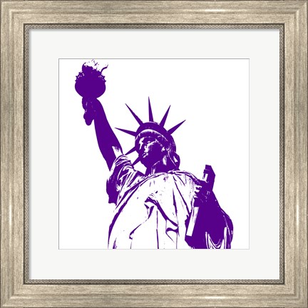 Framed Purple Liberty Print