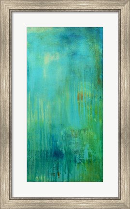 Framed Blue Mountain Rain II Print