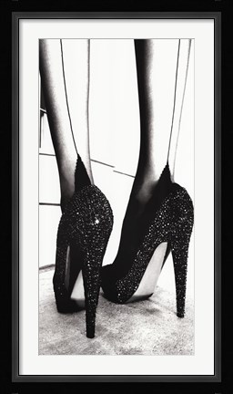 Framed High Heel Shoes Print