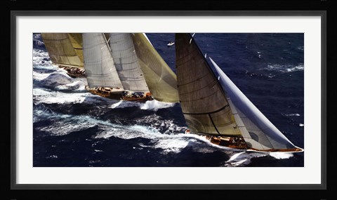 Framed Close Racing Print