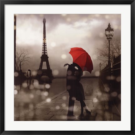 Framed Paris Romance Print