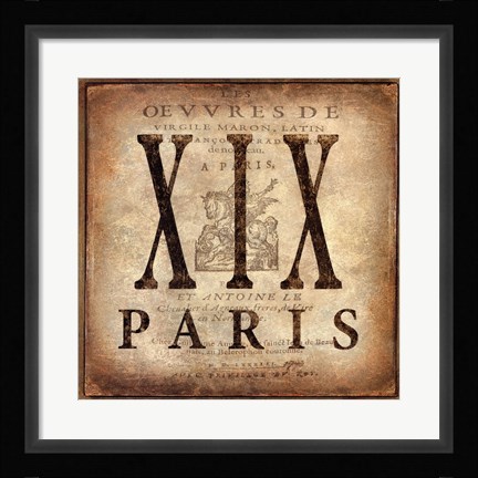 Framed Paris Print