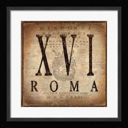 Framed Roma Print