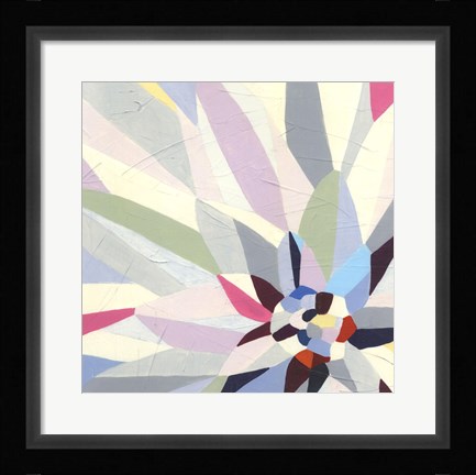 Framed Geometric Dahlia II Print
