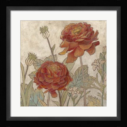 Framed Rising Sun Blooms II Print