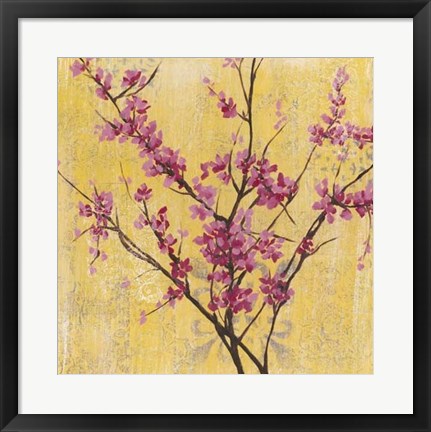 Framed Fuchsia Blossoms I Print