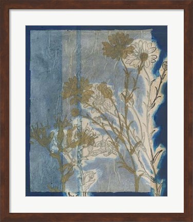 Framed Santorini Floral I Print