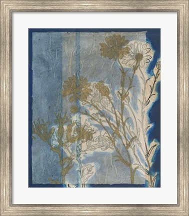 Framed Santorini Floral I Print