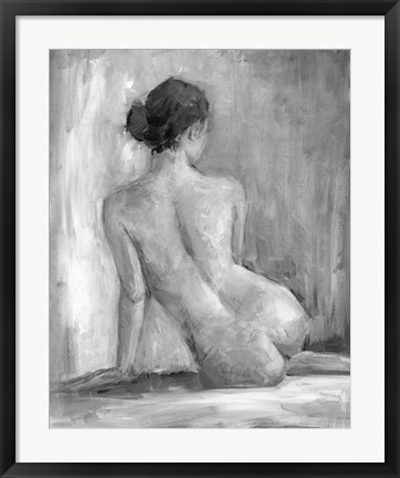 Framed Figure in Black &amp; White I Print