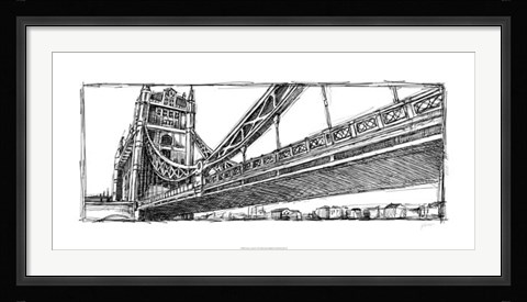 Framed Study of London Print