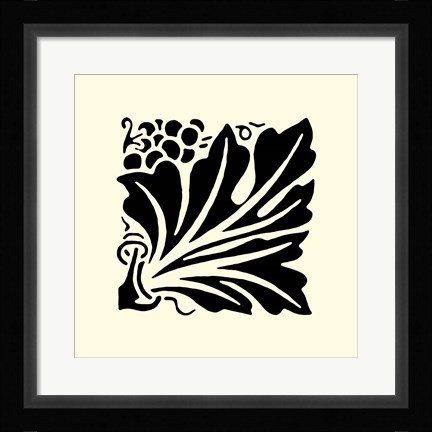 Framed B&amp;W Graphic Beauty IV Print