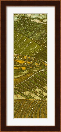 Framed Vineyard Batik I Print