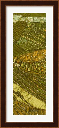 Framed Vineyard Batik II Print
