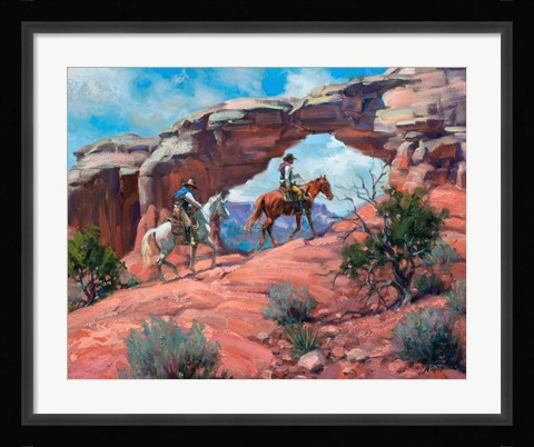 Framed Between Rocks &amp; Hard Places Print