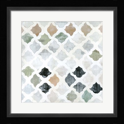 Framed Turkish Tile II Print