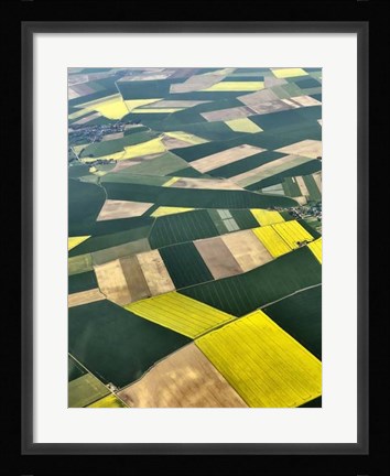 Framed Approaching Paris I Print
