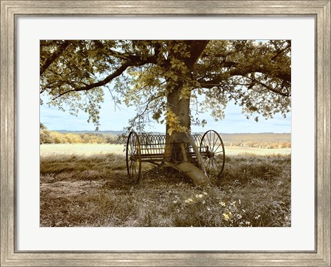 Framed Aux Arbeils Oak Print