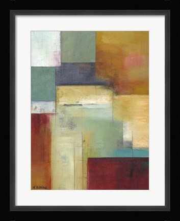 Framed Abstract Green Print