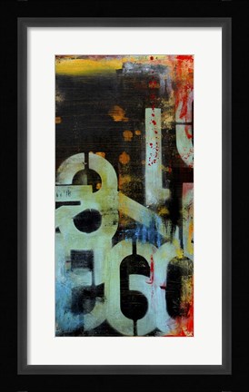 Framed Out Numbered II Print