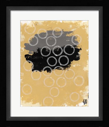 Framed Disco Lemon Juice I Print