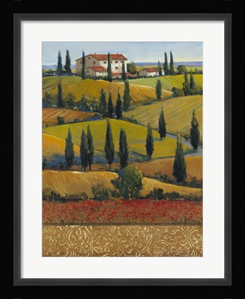Framed Hilltop Villa II Print