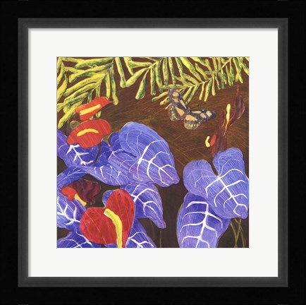 Framed Tropical Monotype II Print