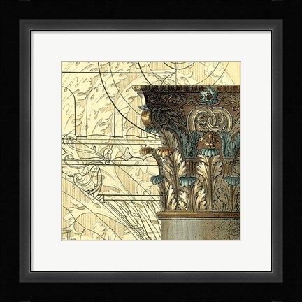 Framed Architectural Inspiration I Print